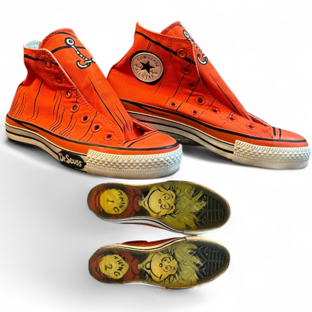 Converse x Dr.Seuss Cat in the Hat Thing 1 Thing 2 Sneaker Shoes